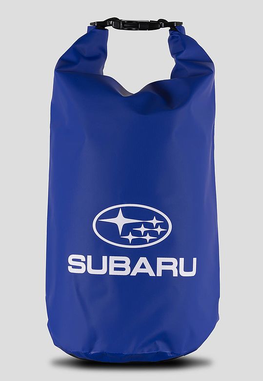 Drybag in Blau mit Subaru Logo